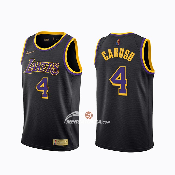 Maglia Los Angeles Lakers Alex Caruso Earned 2020-21 Nero